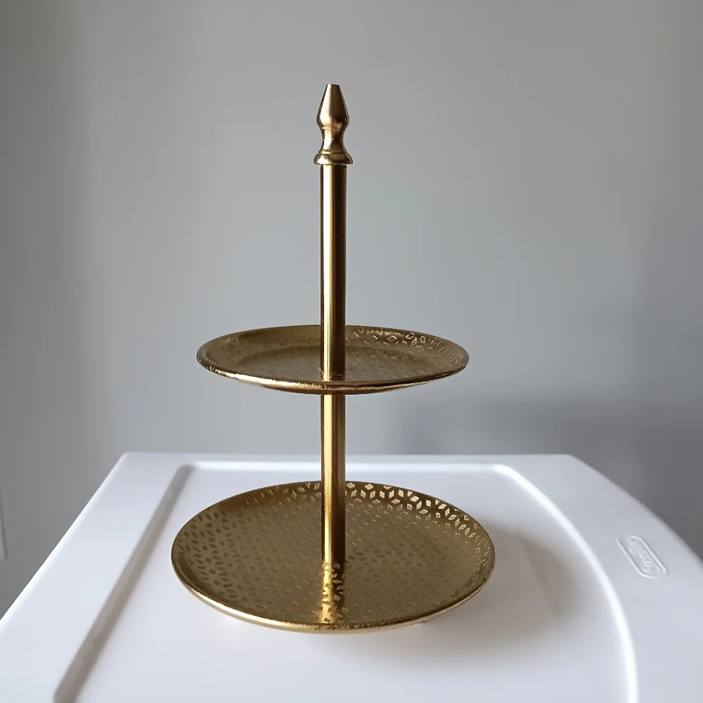 Two Tiered Stand Jewelry Display Decor 10